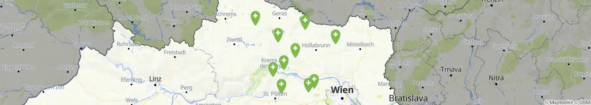 Kartenansicht für Apotheken-Notdienste in der Nähe von Röschitz (Gemeinde, Niederösterreich) (55)